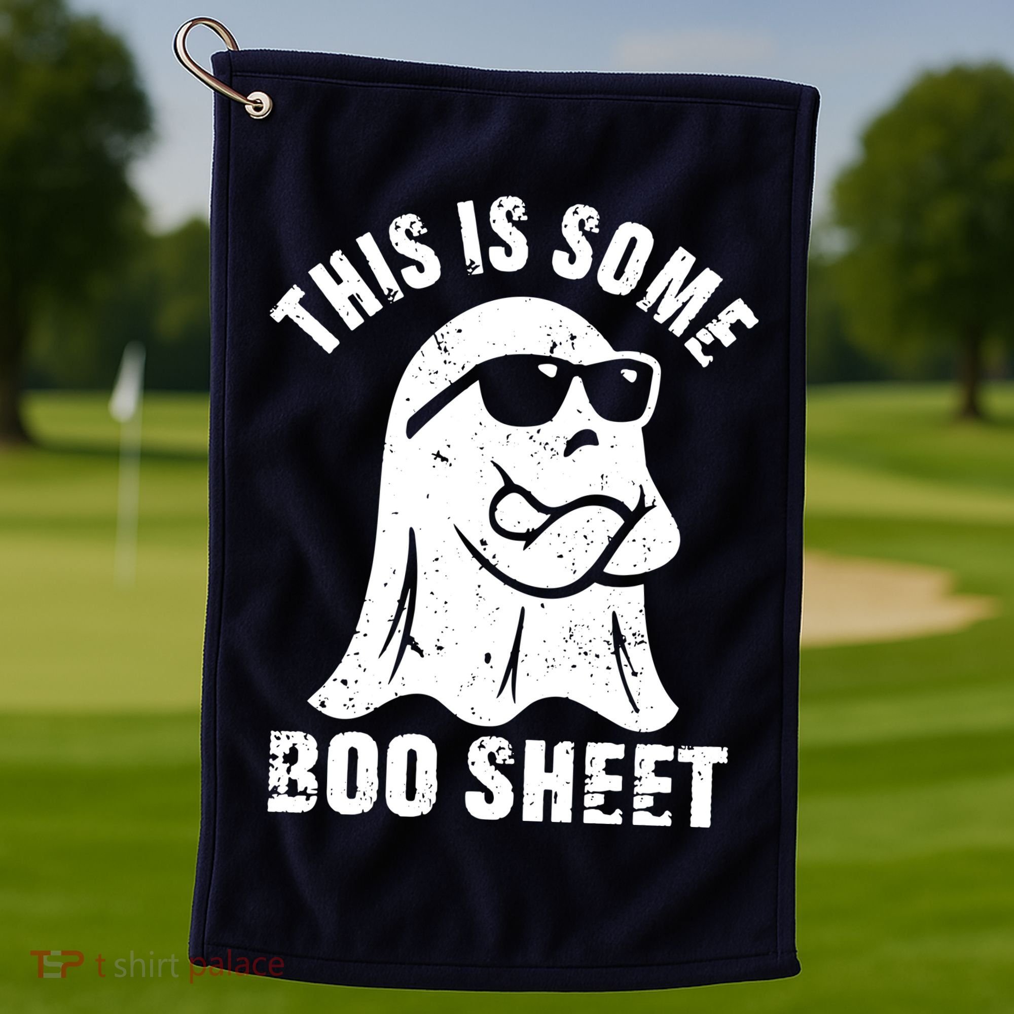 This Is Some Boo Sheet Halloween Ghost Funny Gift Golf Towel