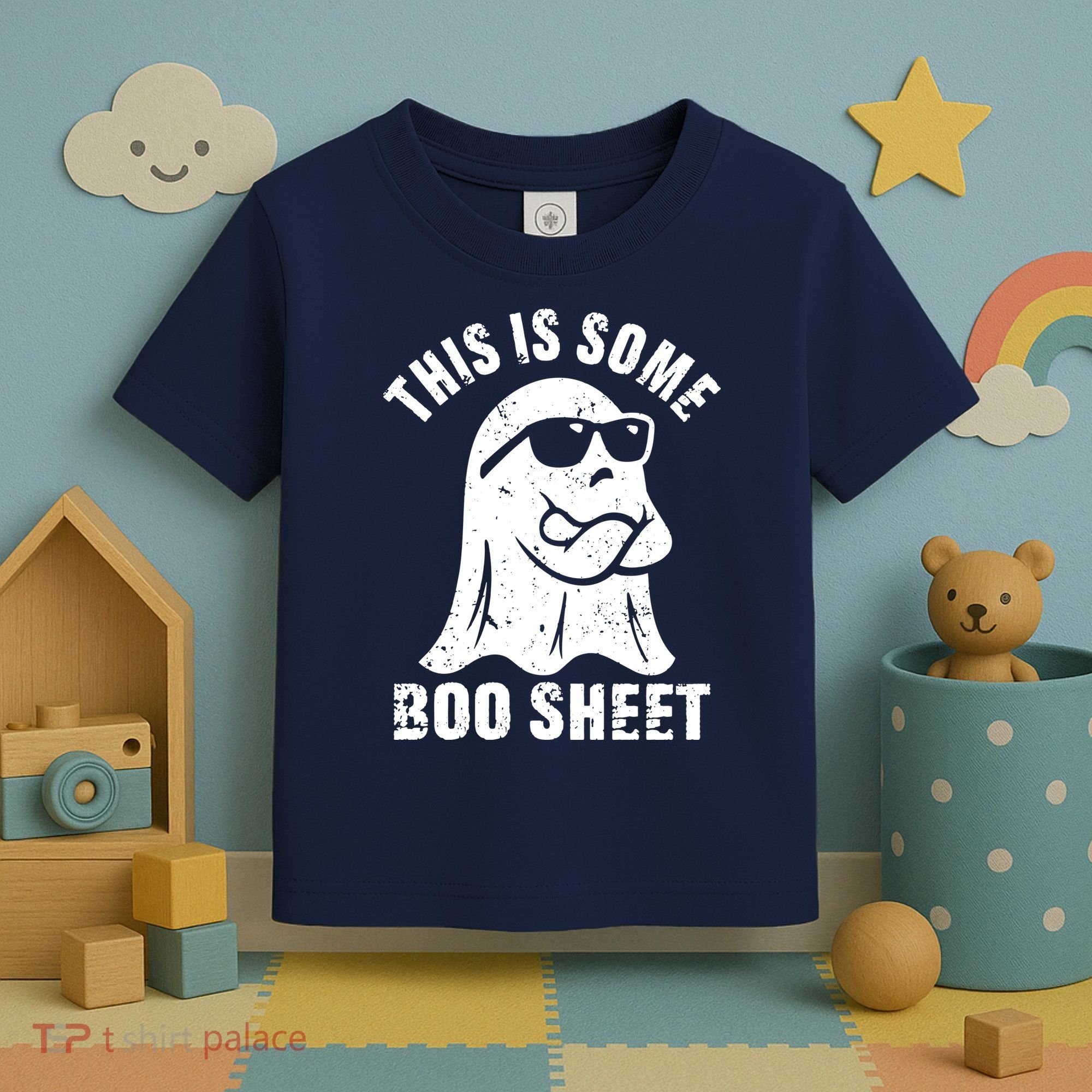 This Is Some Boo Sheet Halloween Ghost Funny Gift Toddler T-Shirt