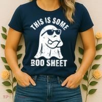 This Is Some Boo Sheet Halloween Ghost Funny Gift Women's T-Shirt thumb 2