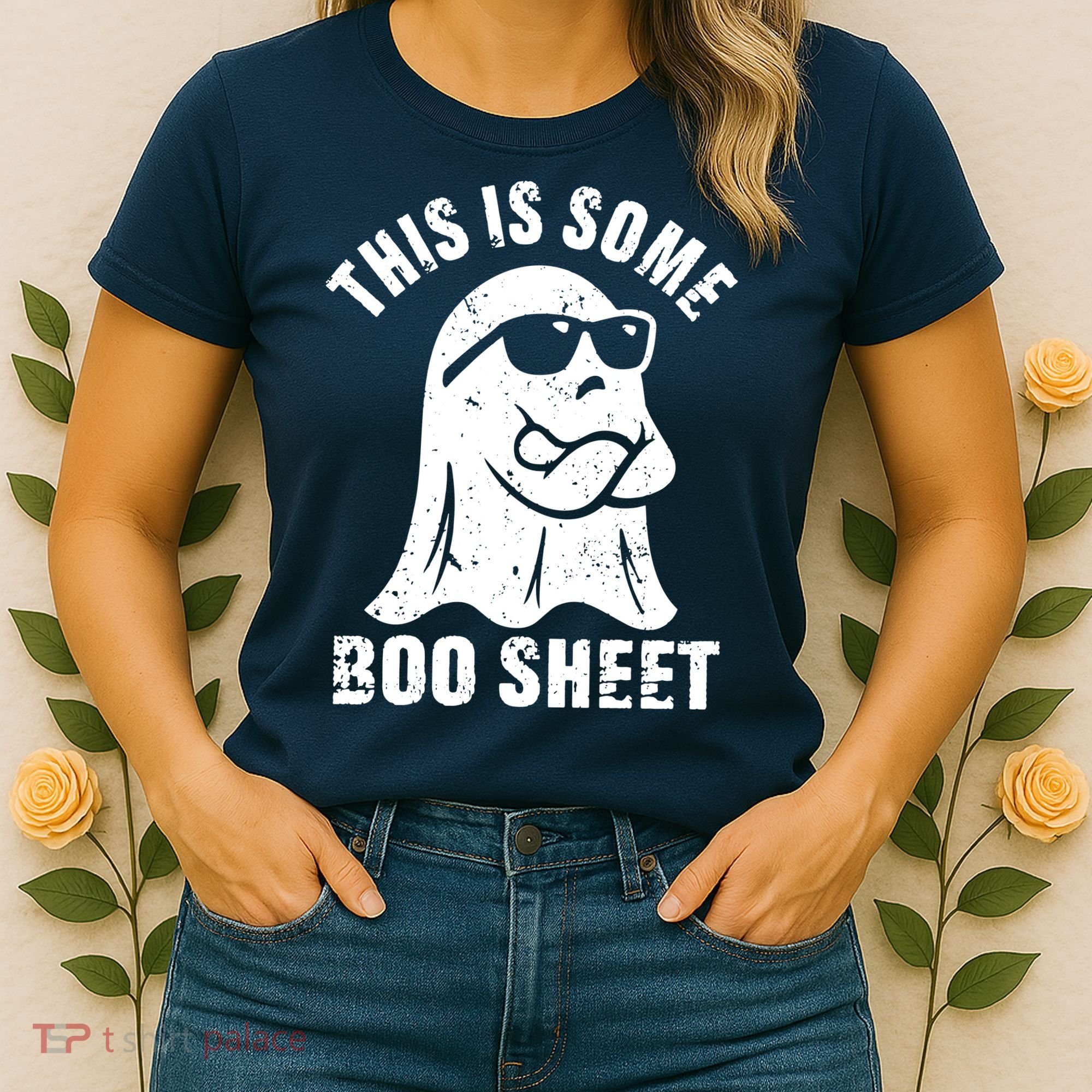 This Is Some Boo Sheet Halloween Ghost Funny Gift Women's T-Shirt