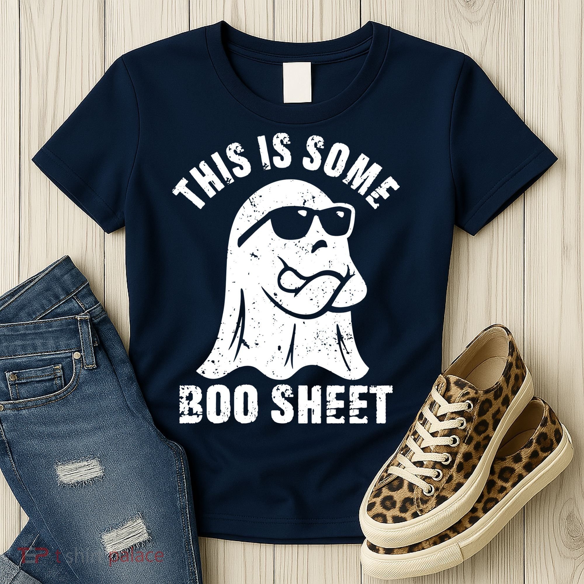 This Is Some Boo Sheet Halloween Ghost Funny Gift Women's T-Shirt
