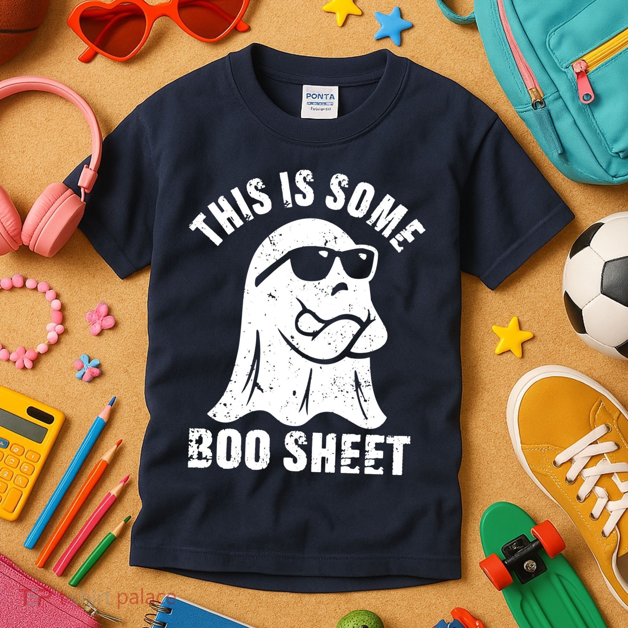 This Is Some Boo Sheet Halloween Ghost Funny Gift Kids T-Shirt