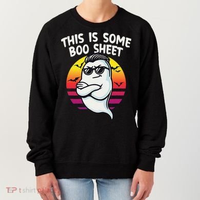 This Is Some Boo Sheet Funny Retro Halloween Ghost Women's Sweatshirt