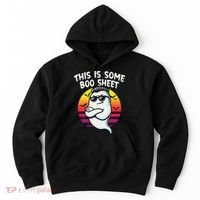 This Is Some Boo Sheet Funny Retro Halloween Ghost Hoodie thumb 0