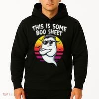 This Is Some Boo Sheet Funny Retro Halloween Ghost Hoodie thumb 2