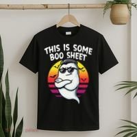 This Is Some Boo Sheet Funny Retro Halloween Ghost T-Shirt thumb 2