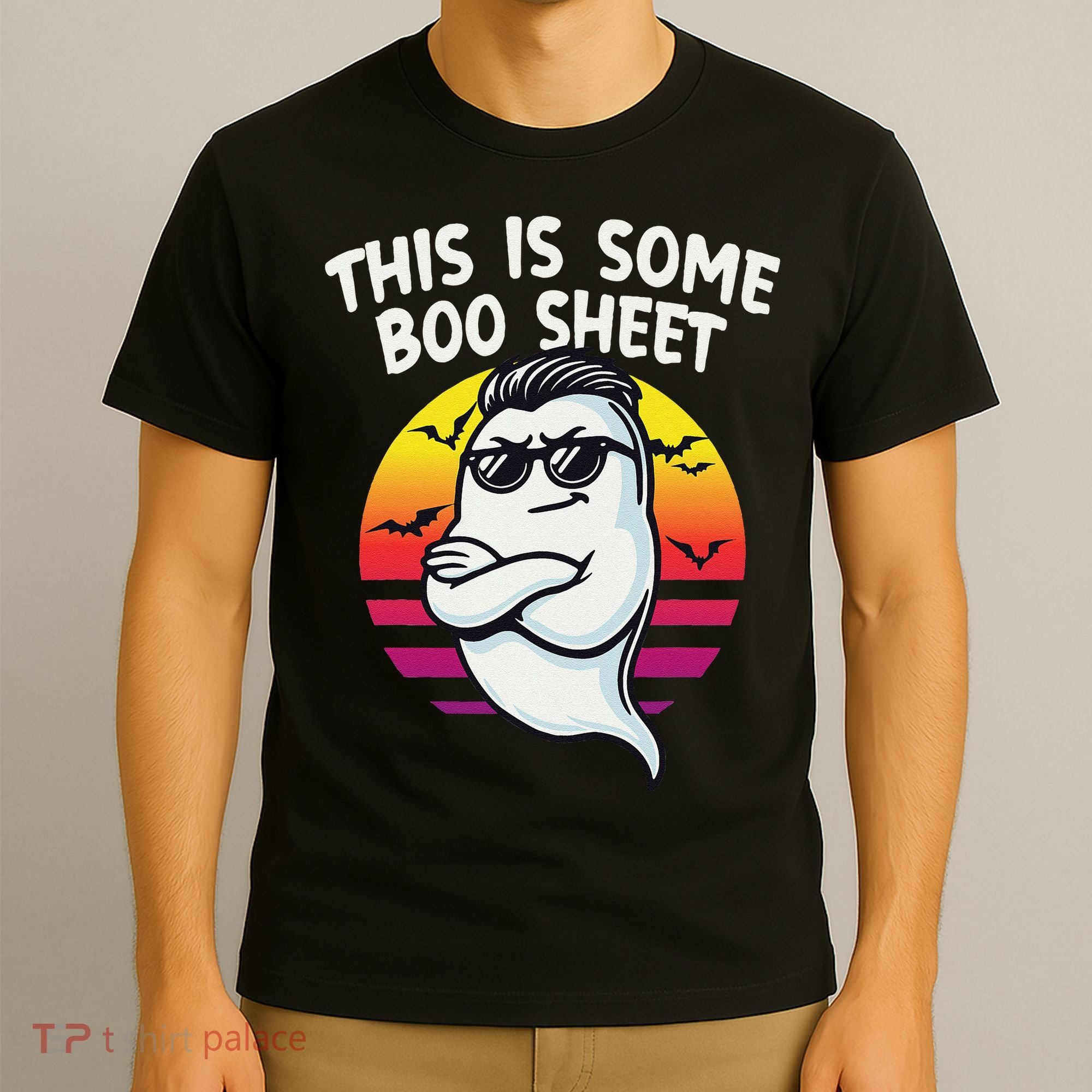 This Is Some Boo Sheet Funny Retro Halloween Ghost T-Shirt