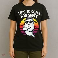 This Is Some Boo Sheet Funny Retro Halloween Ghost T-Shirt thumb 4