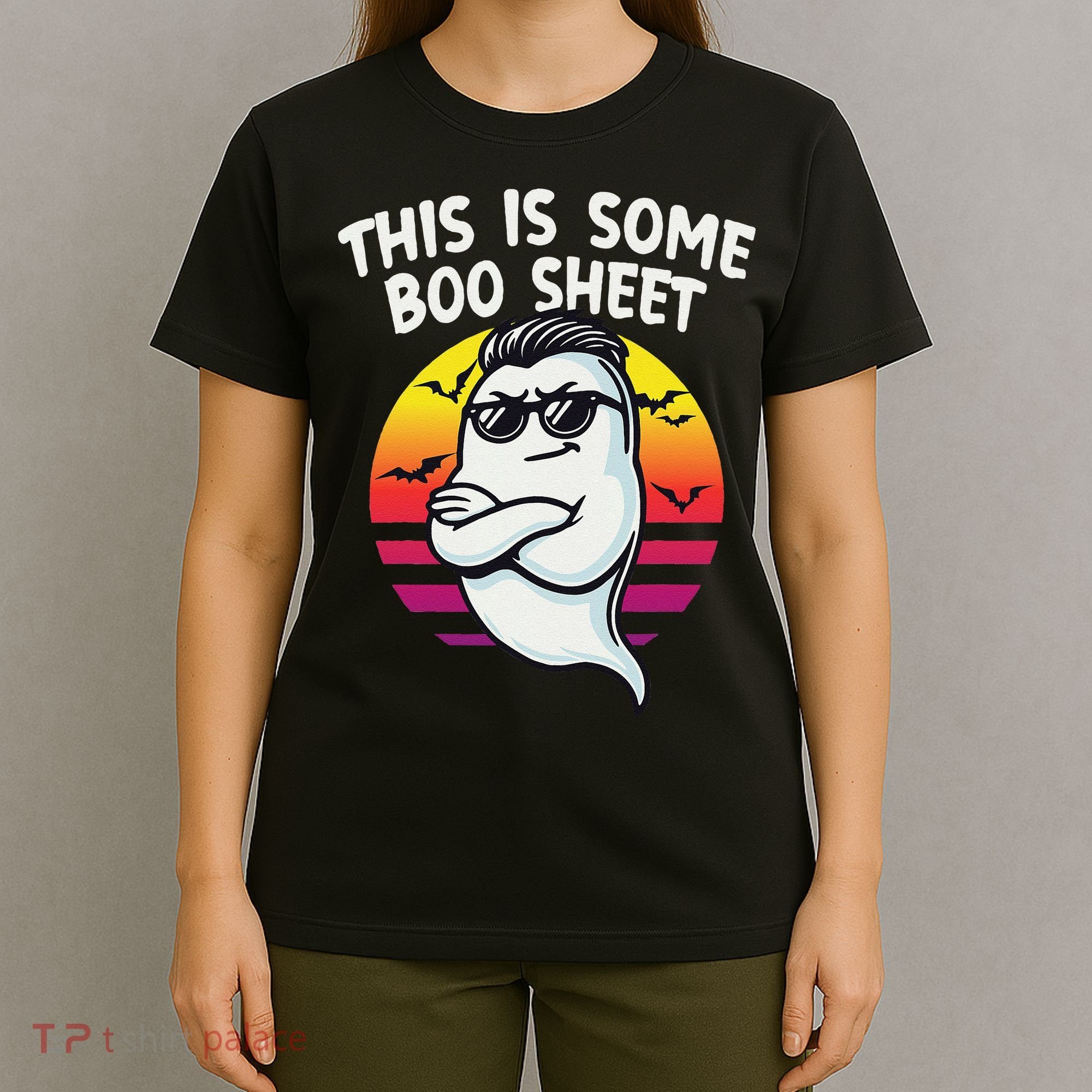 This Is Some Boo Sheet Funny Retro Halloween Ghost T-Shirt