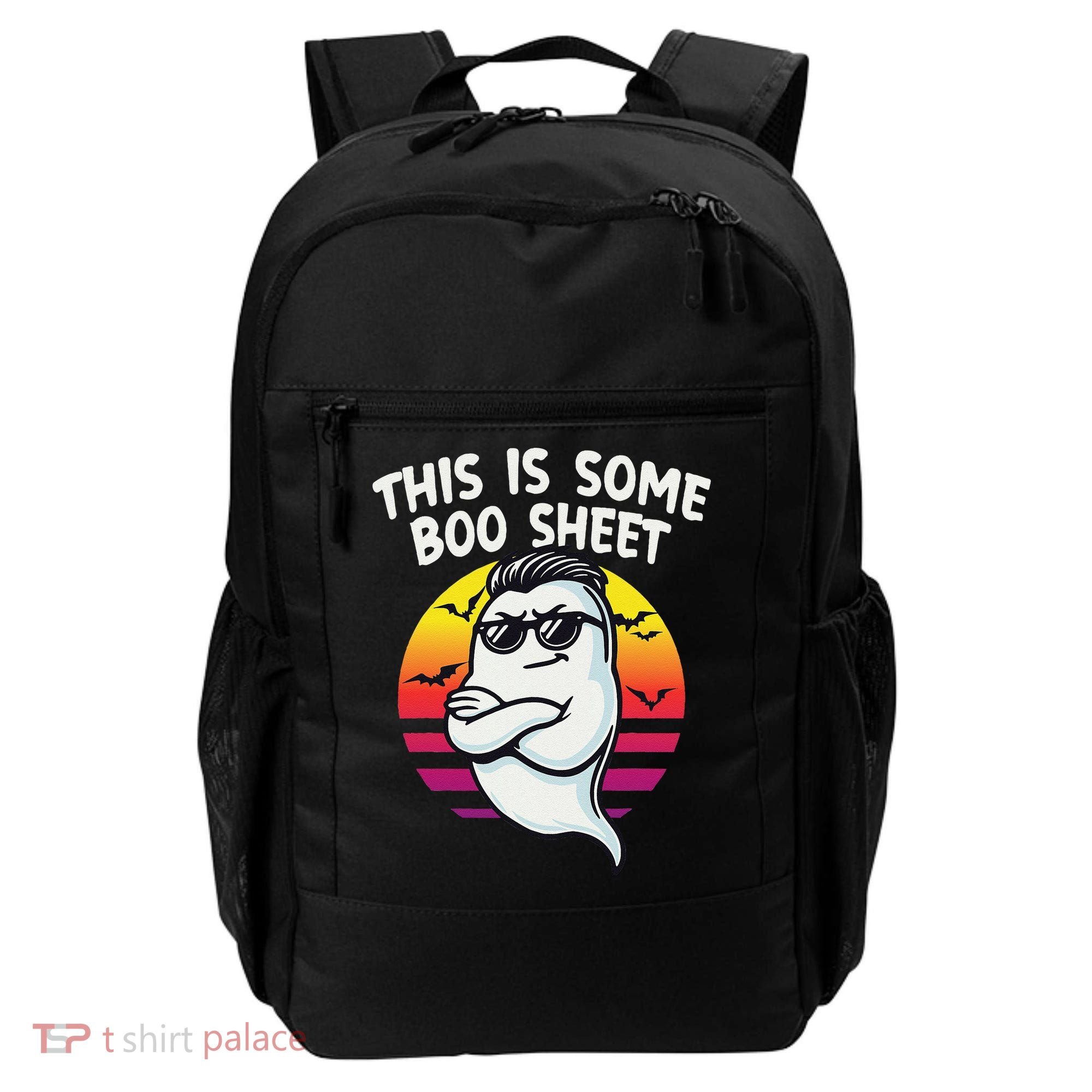 This Is Some Boo Sheet Funny Retro Halloween Ghost Backpack