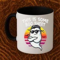 This Is Some Boo Sheet Funny Retro Halloween Ghost Coffee Mug thumb 2