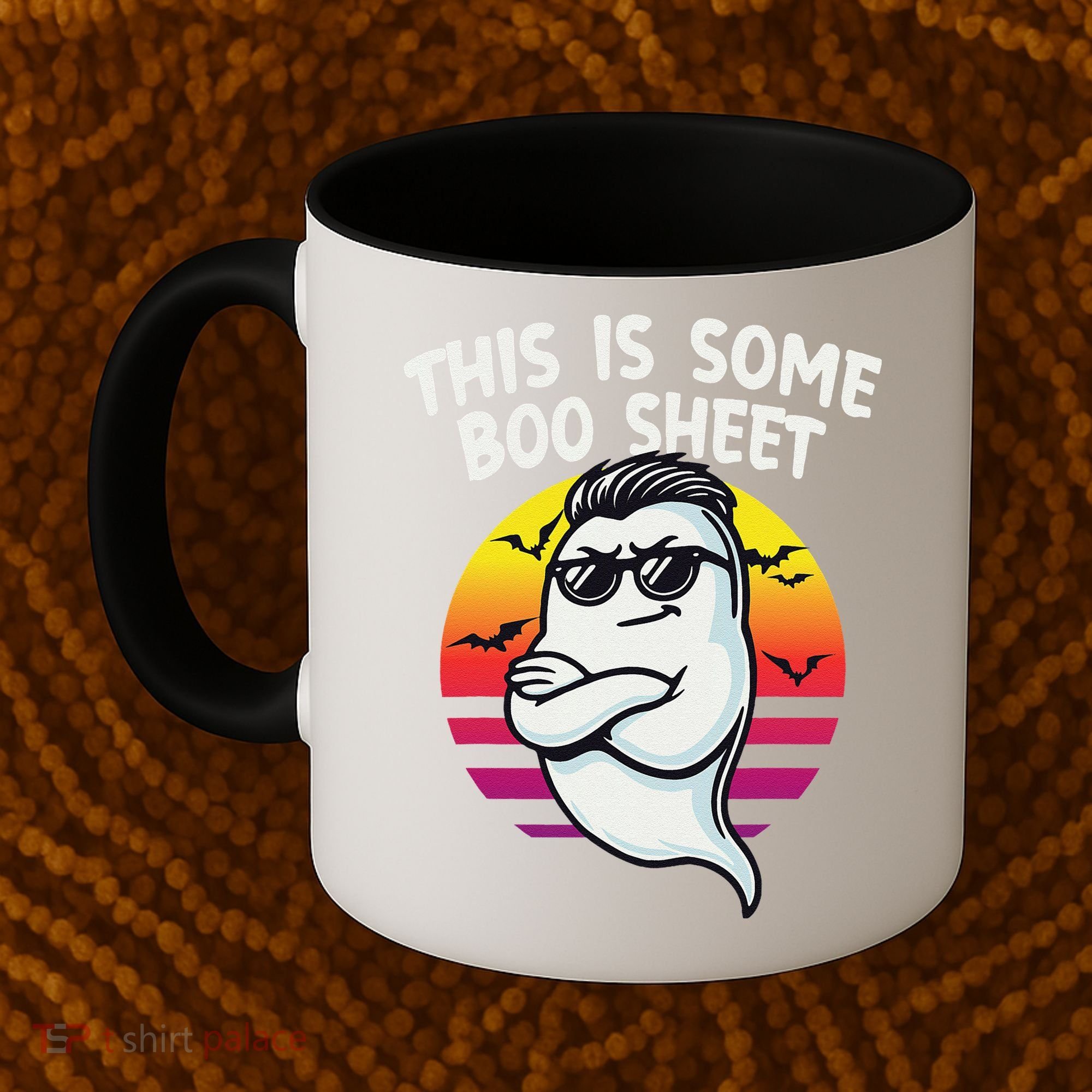 This Is Some Boo Sheet Funny Retro Halloween Ghost Coffee Mug