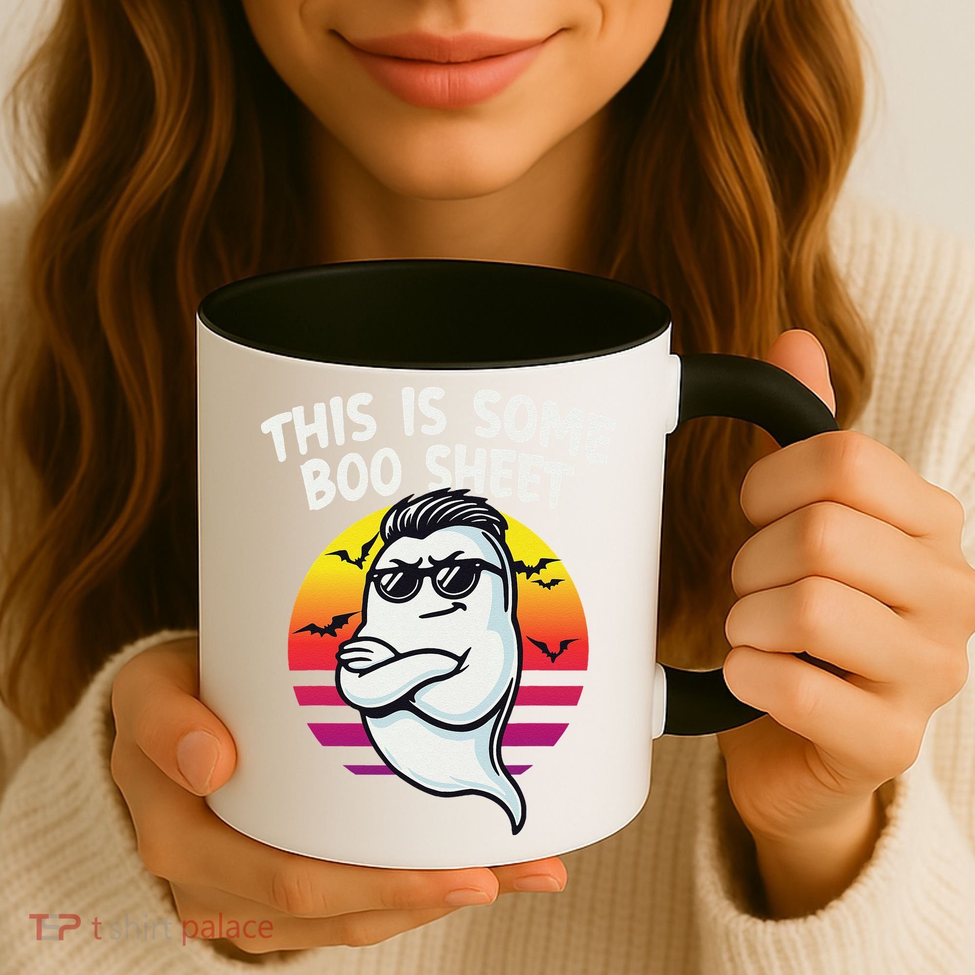 This Is Some Boo Sheet Funny Retro Halloween Ghost Coffee Mug