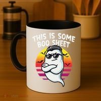 This Is Some Boo Sheet Funny Retro Halloween Ghost Coffee Mug thumb 4
