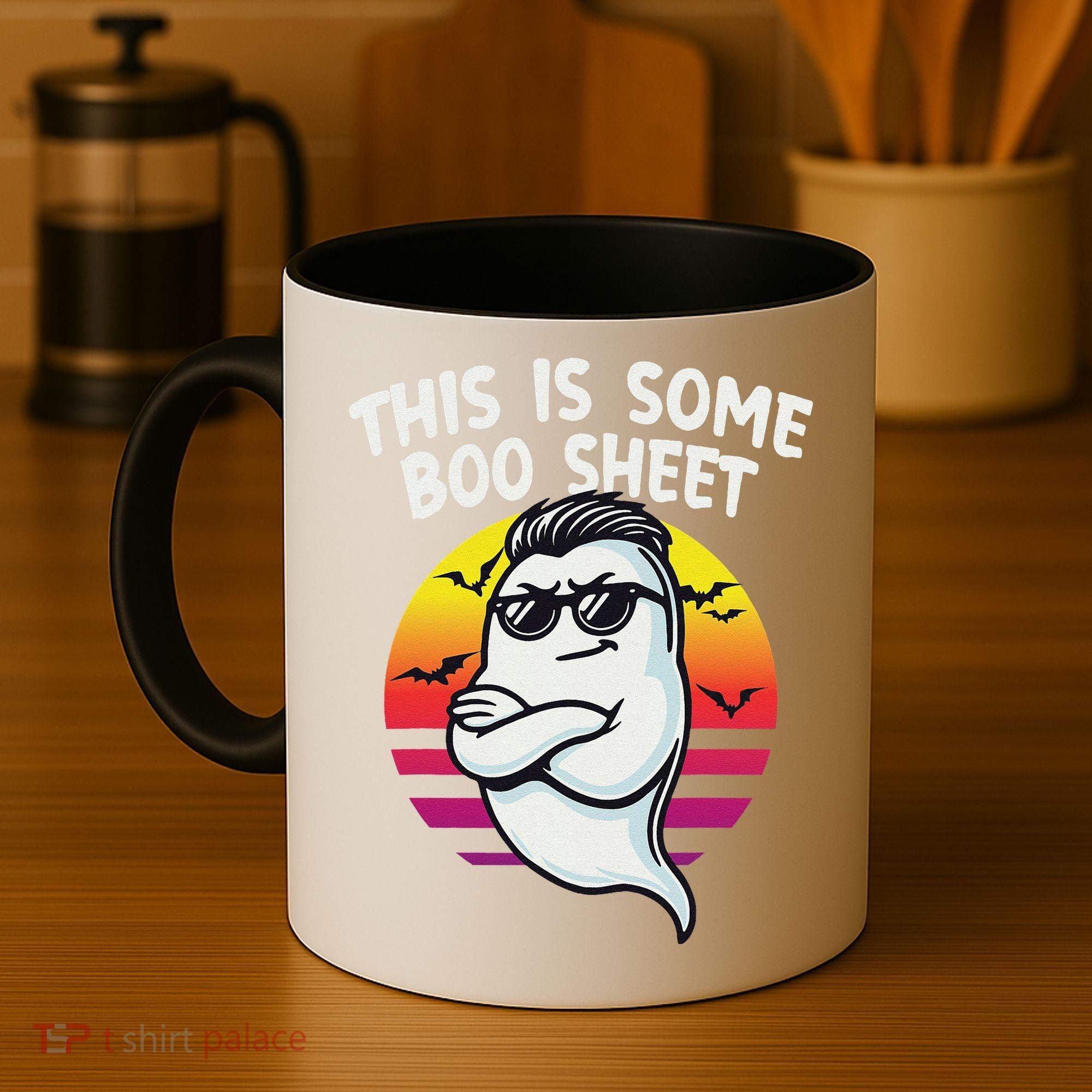 This Is Some Boo Sheet Funny Retro Halloween Ghost Coffee Mug