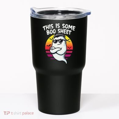 This Is Some Boo Sheet Funny Retro Halloween Ghost Tumbler