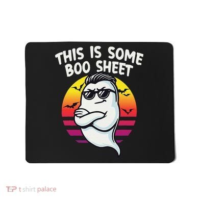 This Is Some Boo Sheet Funny Retro Halloween Ghost Mousepad