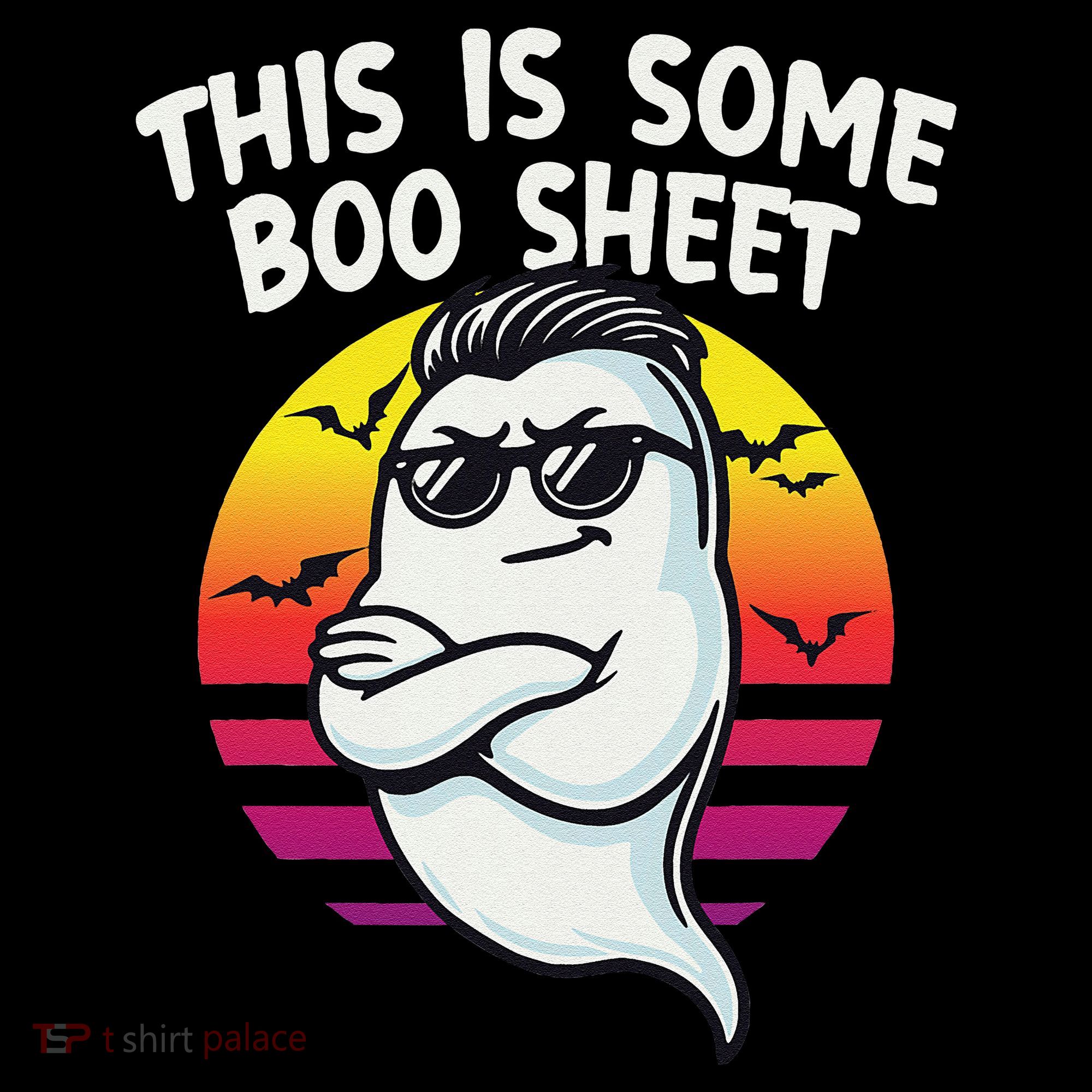 This Is Some Boo Sheet Funny Retro Halloween Ghost Mousepad