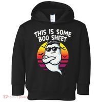 This Is Some Boo Sheet Funny Retro Halloween Ghost Toddler Hoodie thumb 0