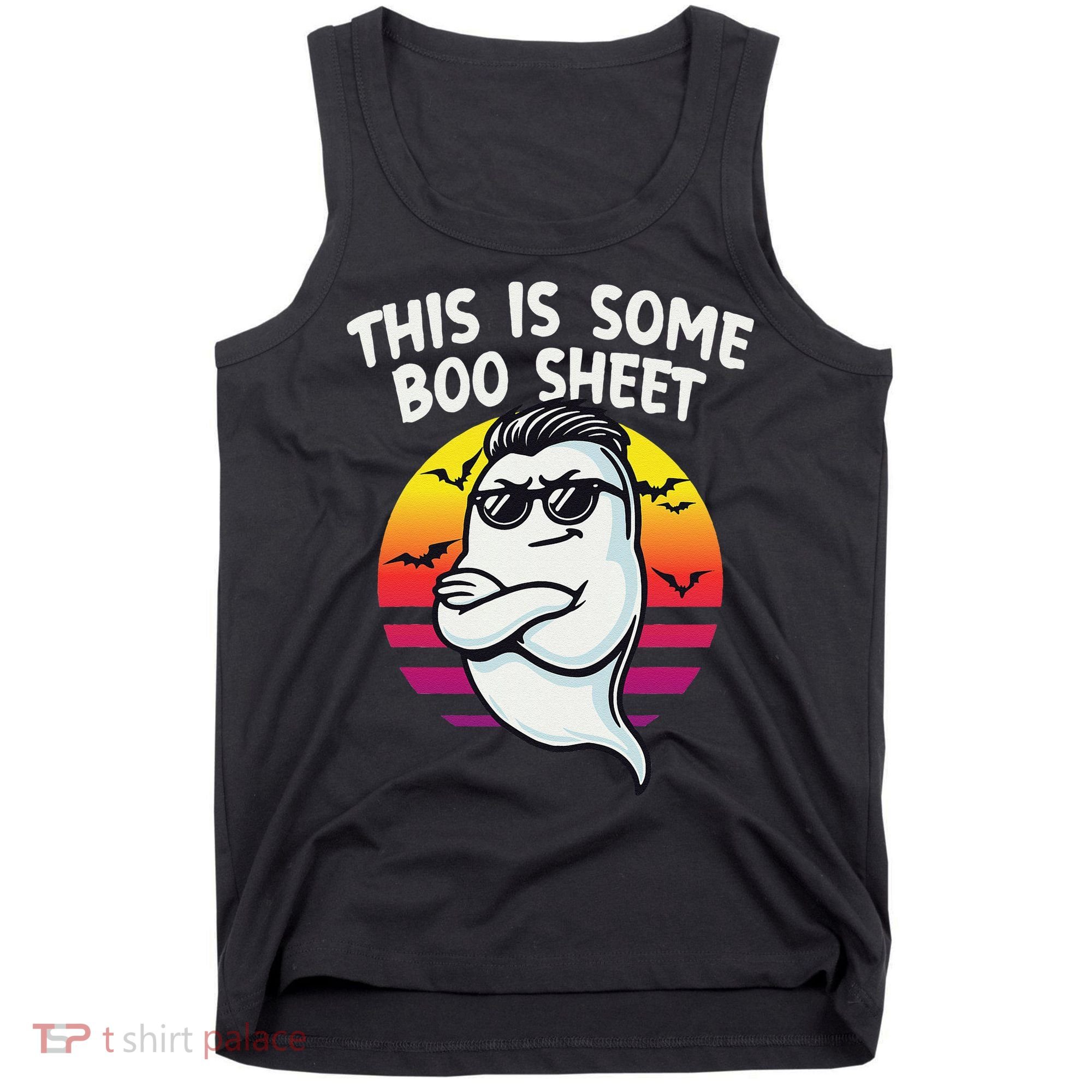 This Is Some Boo Sheet Funny Retro Halloween Ghost Tank Top