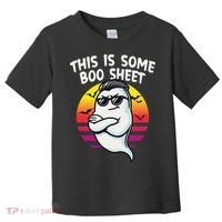 This Is Some Boo Sheet Funny Retro Halloween Ghost Toddler T-Shirt thumb 0