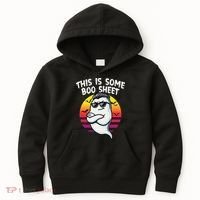 This Is Some Boo Sheet Funny Retro Halloween Ghost Kids Hoodie thumb 0