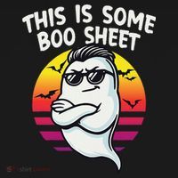 This Is Some Boo Sheet Funny Retro Halloween Ghost Kids Hoodie thumb 5