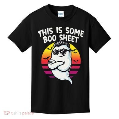 This Is Some Boo Sheet Funny Retro Halloween Ghost Kids T-Shirt