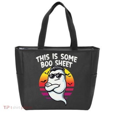 This Is Some Boo Sheet Funny Retro Halloween Ghost Tote Bag