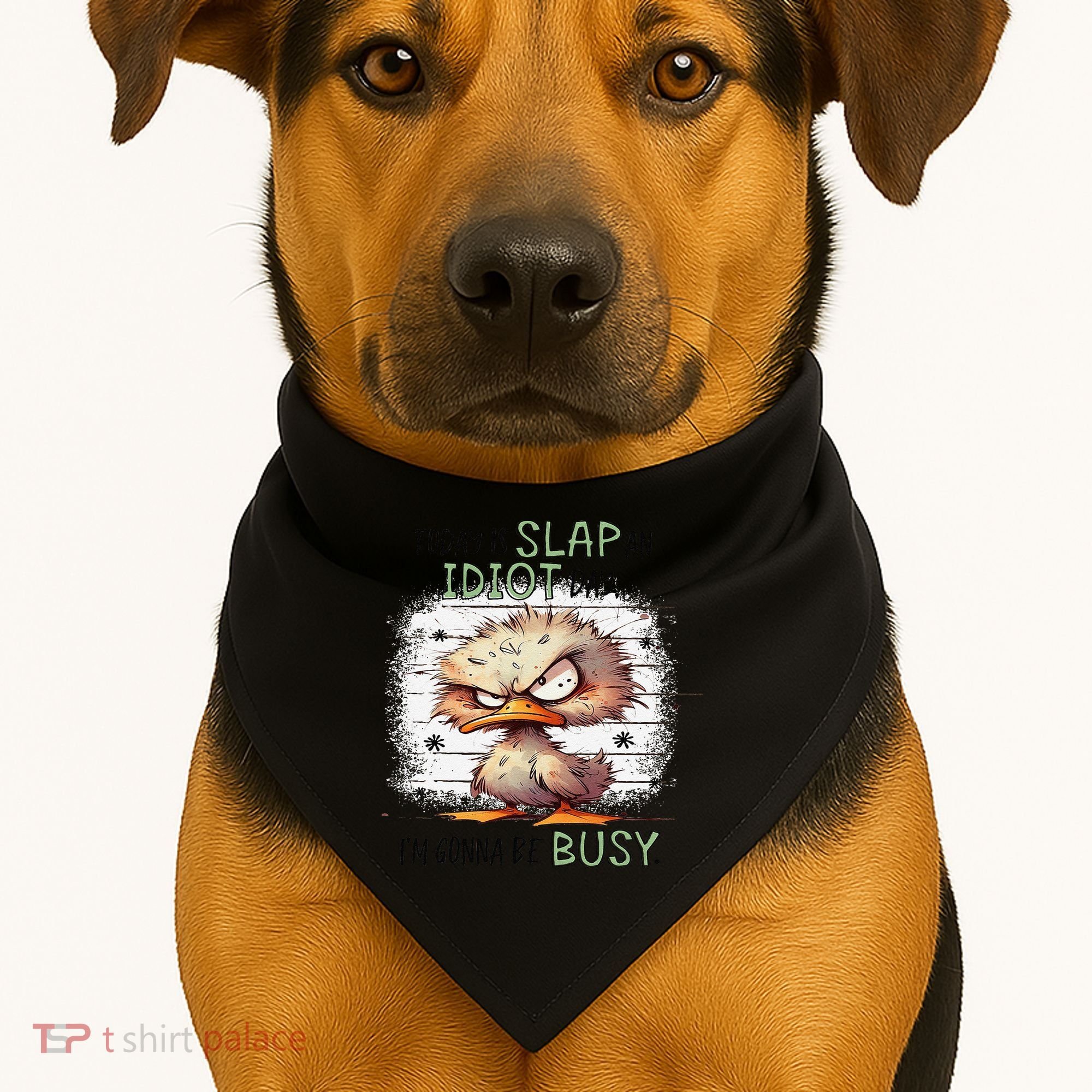 Today Is Slap An Idiot Day IM Gonna Be Busy USA-Made Doggie Bandana