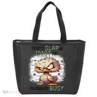 Today Is Slap An Idiot Day IM Gonna Be Busy Tote Bag thumb 0