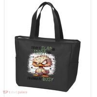 Today Is Slap An Idiot Day IM Gonna Be Busy Tote Bag thumb 3