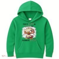Today Is Slap An Idiot Day IM Gonna Be Busy Kids Hoodie thumb 0