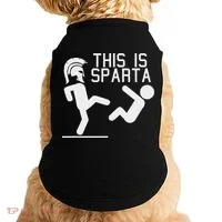 This Is Sparta Funny Doggie Tank thumb 0