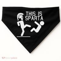 This Is Sparta Funny USA-Made Doggie Bandana thumb 0