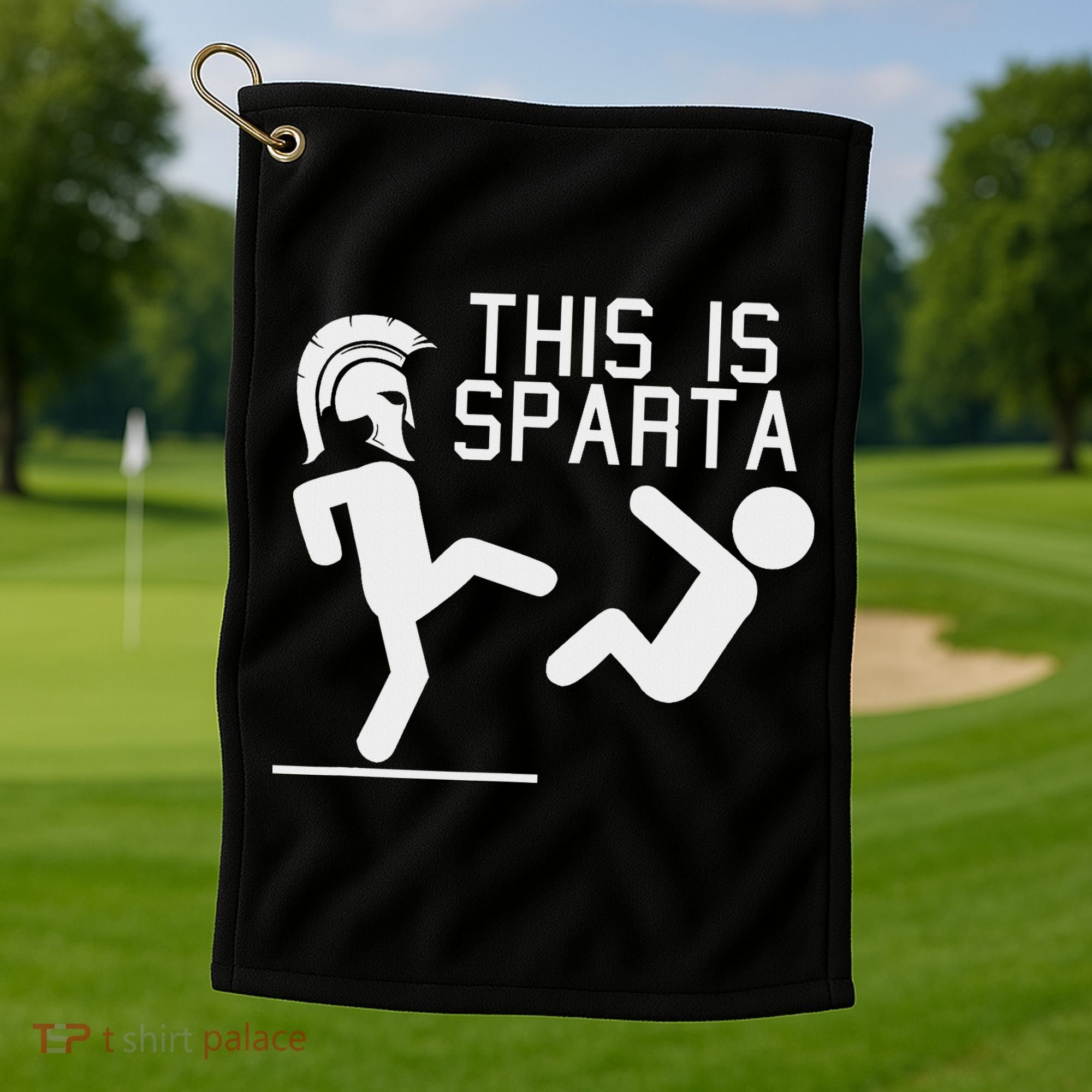 This Is Sparta Funny Golf Towel
