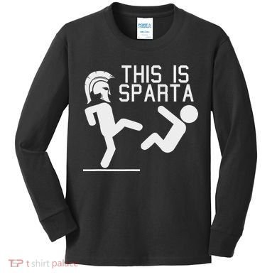 This Is Sparta Funny Kids Long Sleeve Shirt