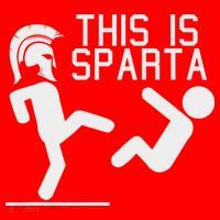 This Is Sparta Funny Santa Hat thumb 1