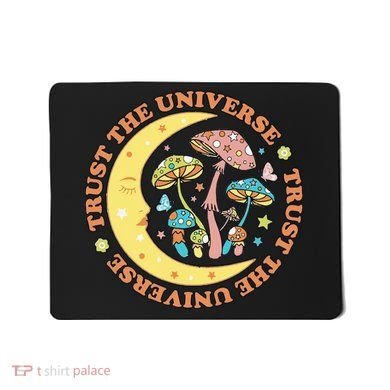 Trust In The Universe Magic Mushroom Retro Vintage Mousepad