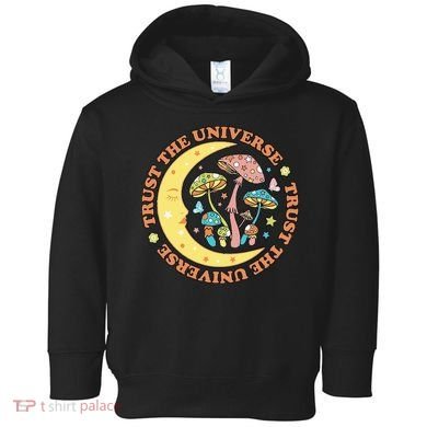 Trust In The Universe Magic Mushroom Retro Vintage Toddler Hoodie
