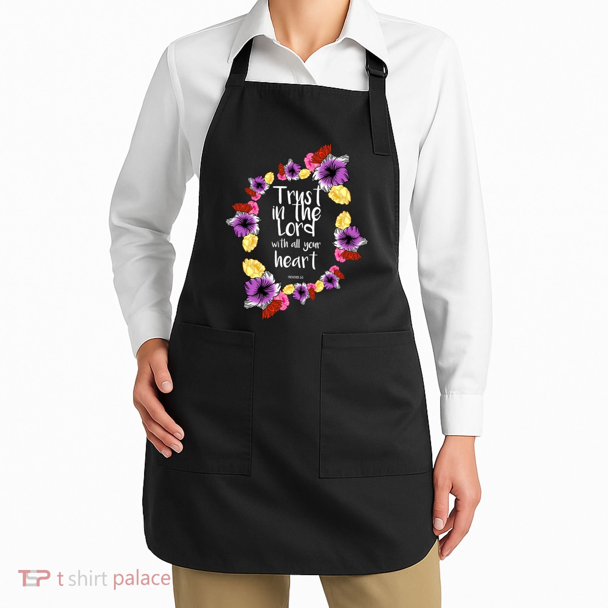 Trust In The Lord Scriptural Quote Biblical Apron