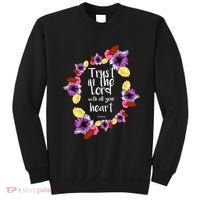 Trust In The Lord Scriptural Quote Biblical Sweatshirt thumb 0
