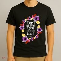 Trust In The Lord Scriptural Quote Biblical T-Shirt thumb 3