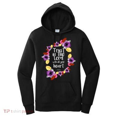 Trust In The Lord Scriptural Quote Biblical Women's Hoodie
