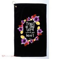 Trust In The Lord Scriptural Quote Biblical Golf Towel thumb 0