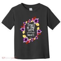 Trust In The Lord Scriptural Quote Biblical Toddler T-Shirt thumb 0