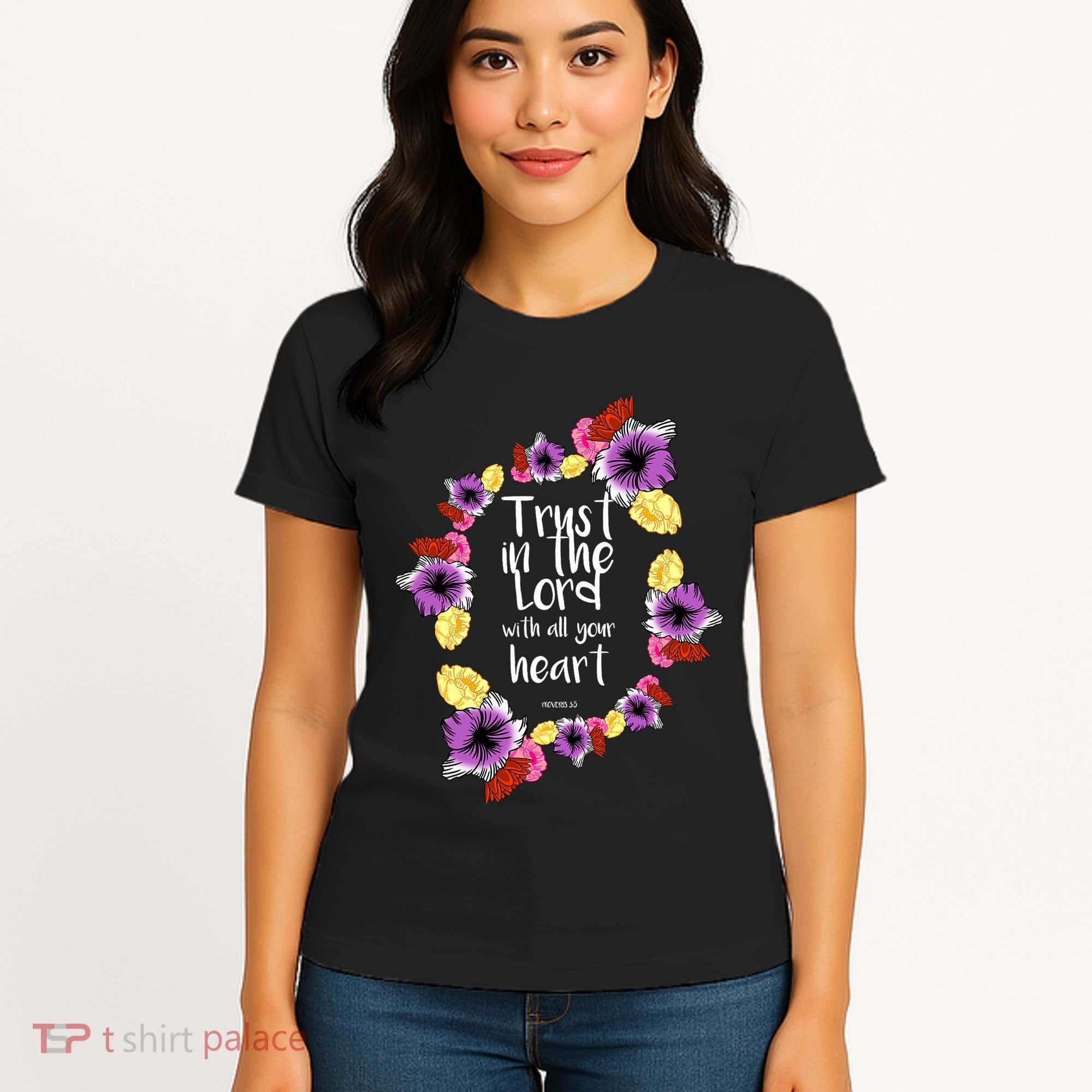 Trust In The Lord Scriptural Quote Biblical Women's T-Shirt