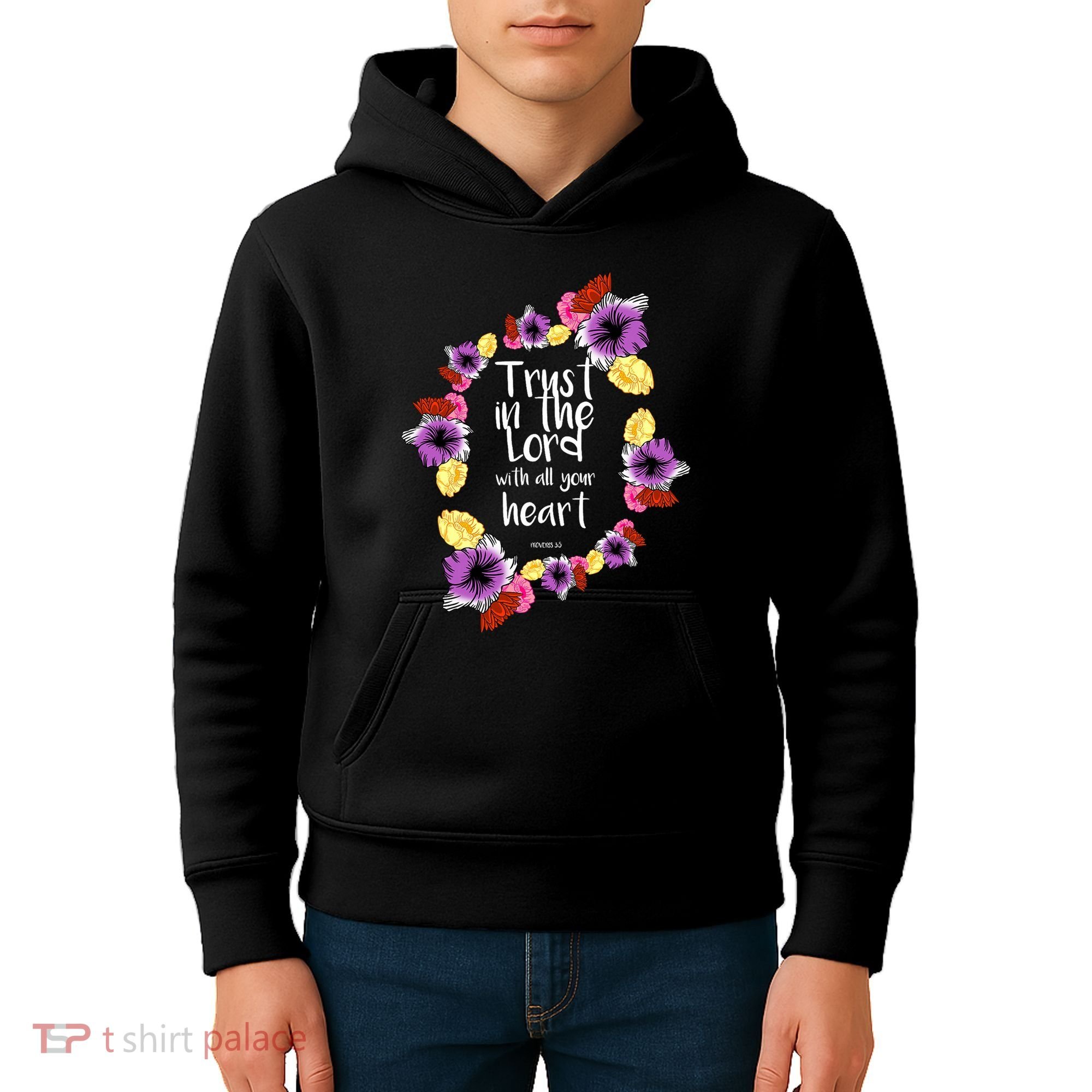 Trust In The Lord Scriptural Quote Biblical Kids Hoodie