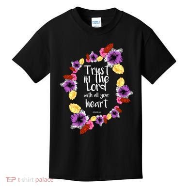 Trust In The Lord Scriptural Quote Biblical Kids T-Shirt