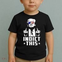 Trump Indict This Political Arrest For Republican Toddler T-Shirt thumb 2